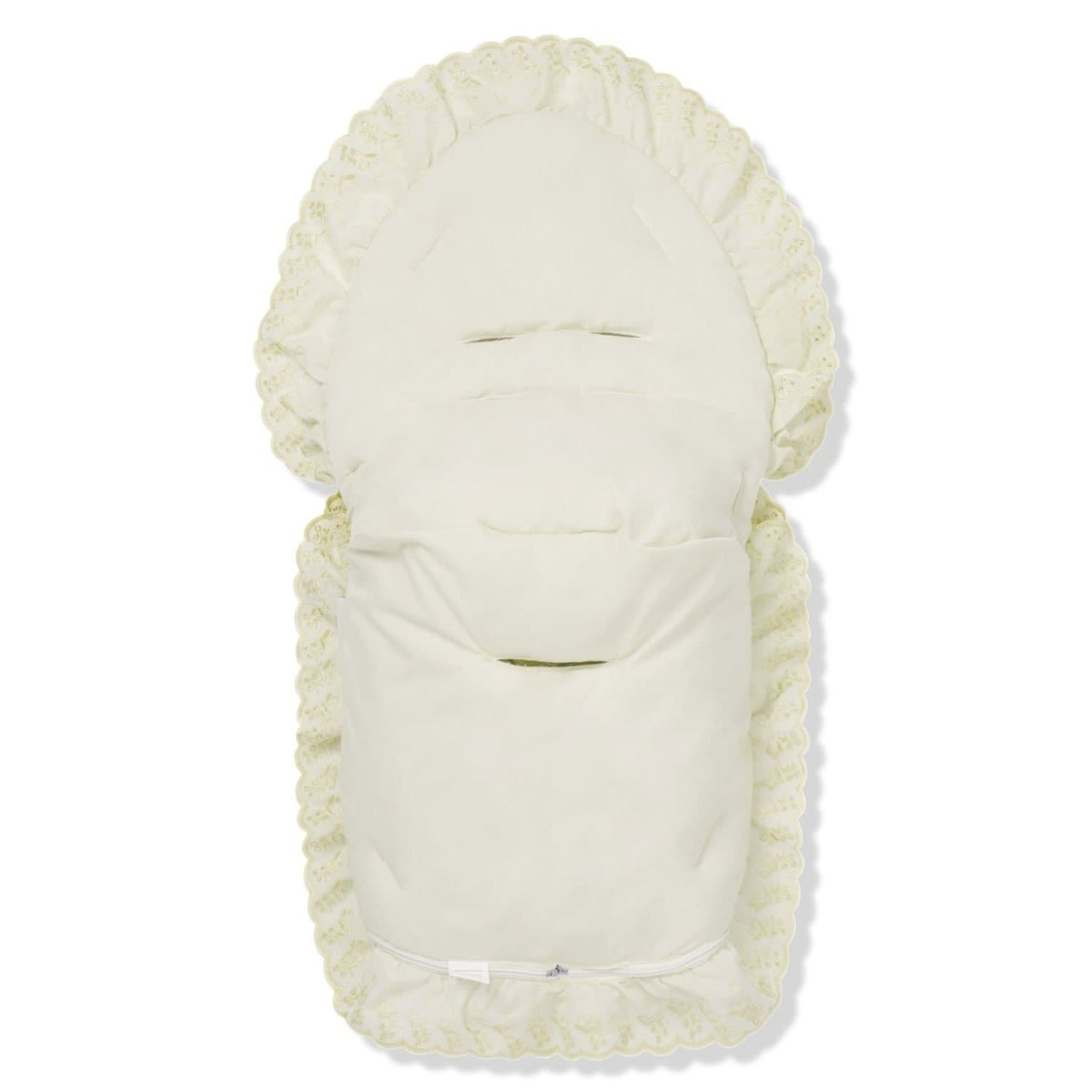 Universal Broderie Anglaise Car Seat Footmuff / Cosy Toes