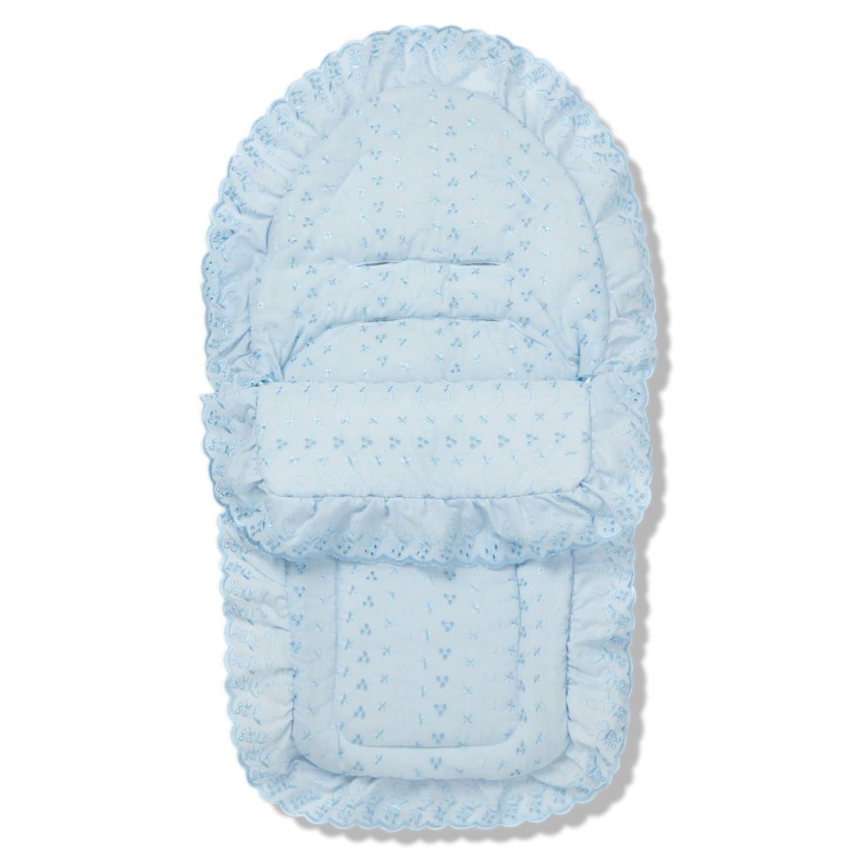Universal Broderie Anglaise Car Seat Footmuff / Cosy Toes